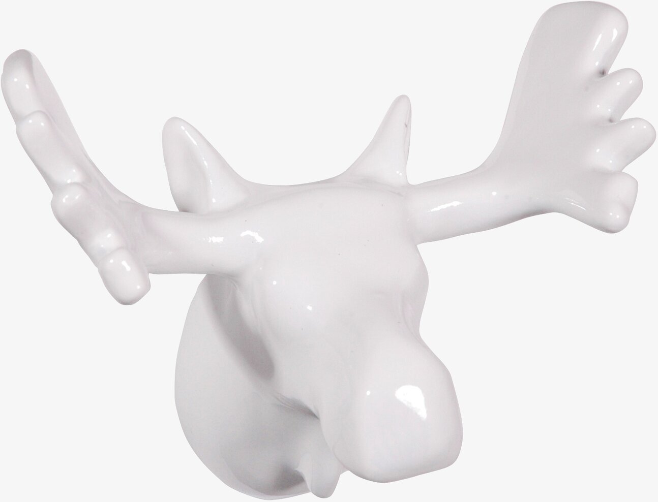 Väggkrok Älg Vit från The Zoo, elegant och funktionell