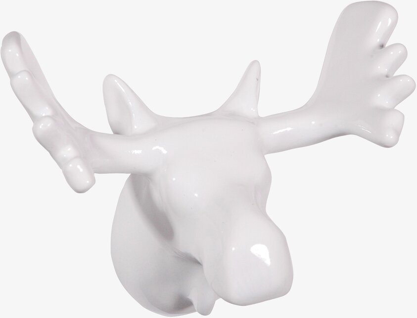 Väggkrok Älg Vit från The Zoo, elegant och funktionell
