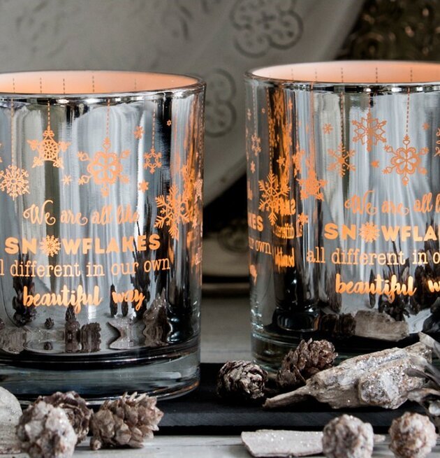 Snowflakes - Majas Cottage ljuslyktor med snöflingemotiv