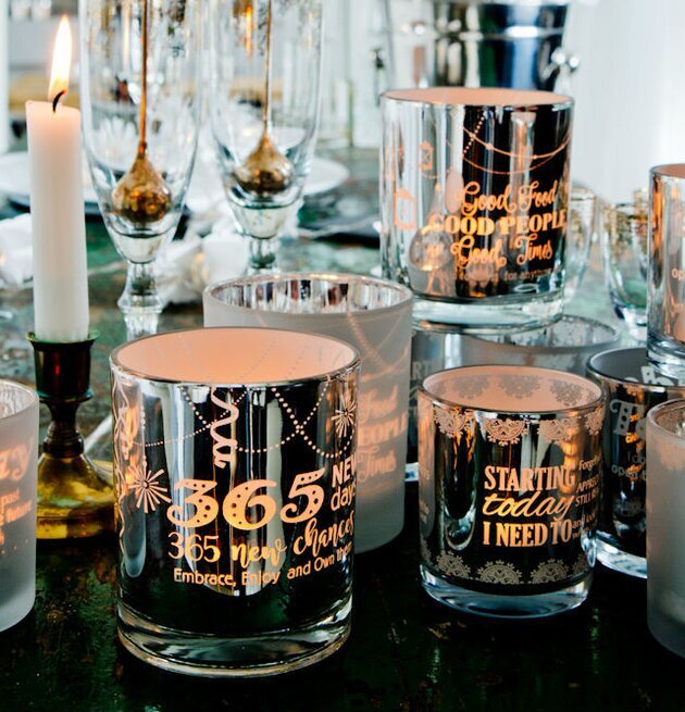 Ljuslyktor Today - Matt Vit från Majas Cottage på bord