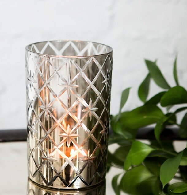 Elegance - Majas Cottage ljuslykta med mönstrat glas