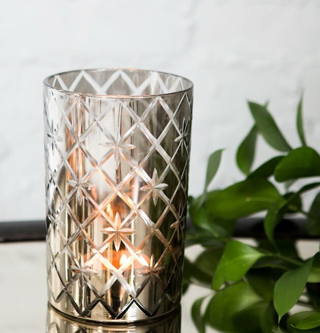 Elegance - Majas Cottage ljuslykta med mönstrat glas