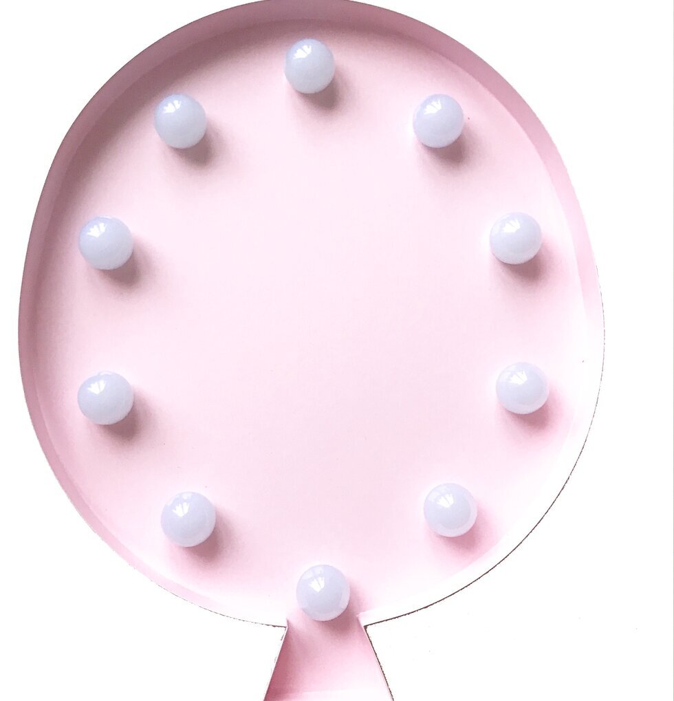 Ballong LED-Lampa Rosa från Familyroom, dekorativ vägglampa