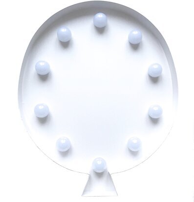 Ballong LED-Lampa Vit från Familyroom i minimalistisk miljö