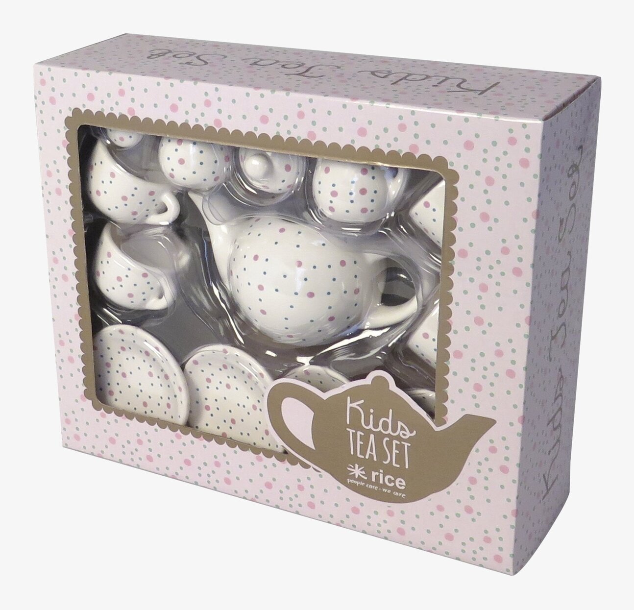 Porslinsset Tebjudning från Rice i färgglad förpackning
