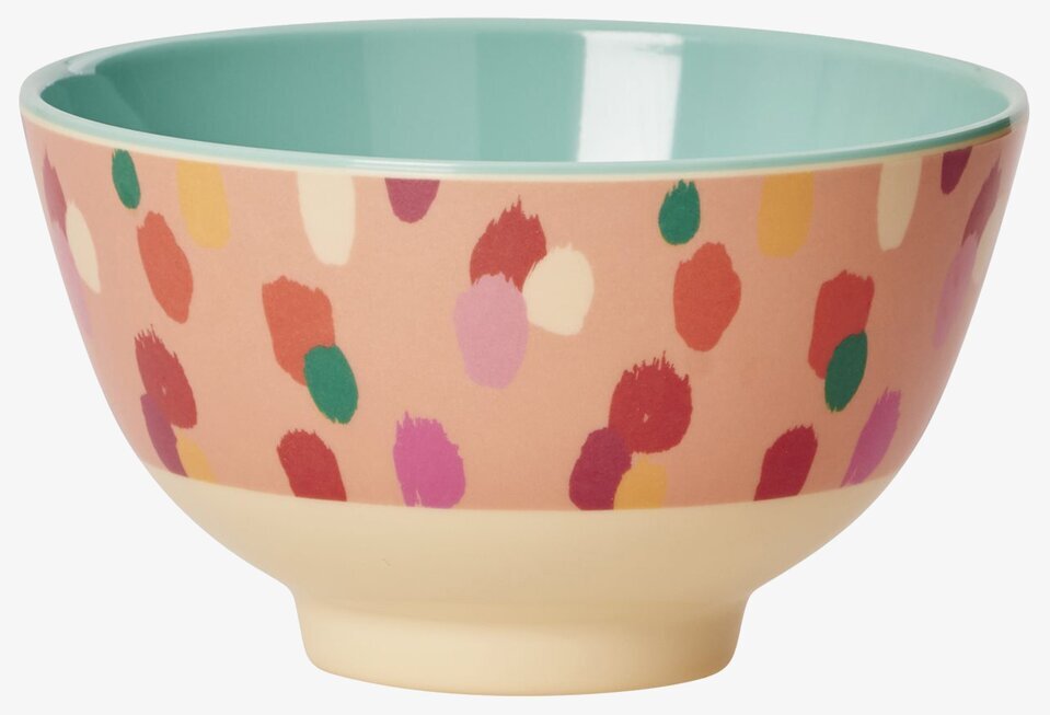 Liten Skål Coral Dapper Dot Prints från Rice, färgglad design