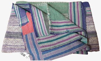 Pläd Sari - IB Laursen, färgstark och mönstrad pläd