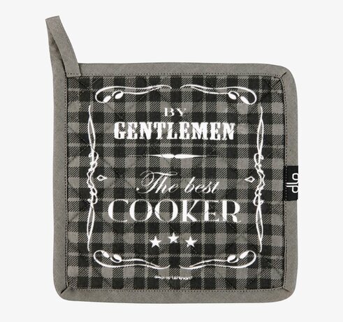 Grytlapp The Best Cooker från Derriére la porte i rutmönster