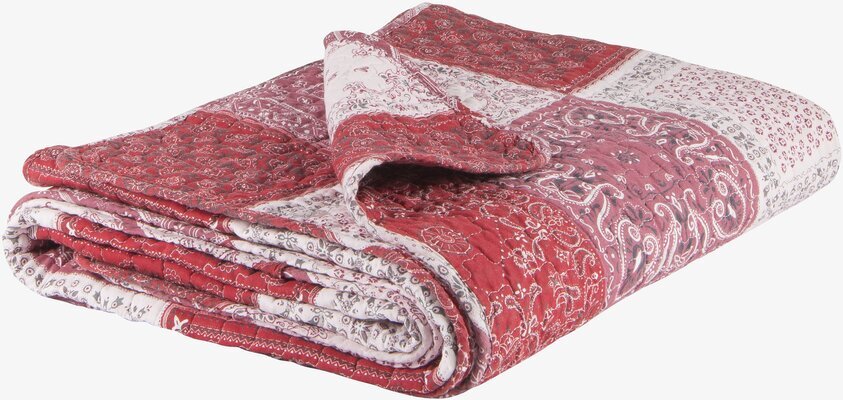 Pläd Patchwork Röd från IB Laursen i olika mönster och färger