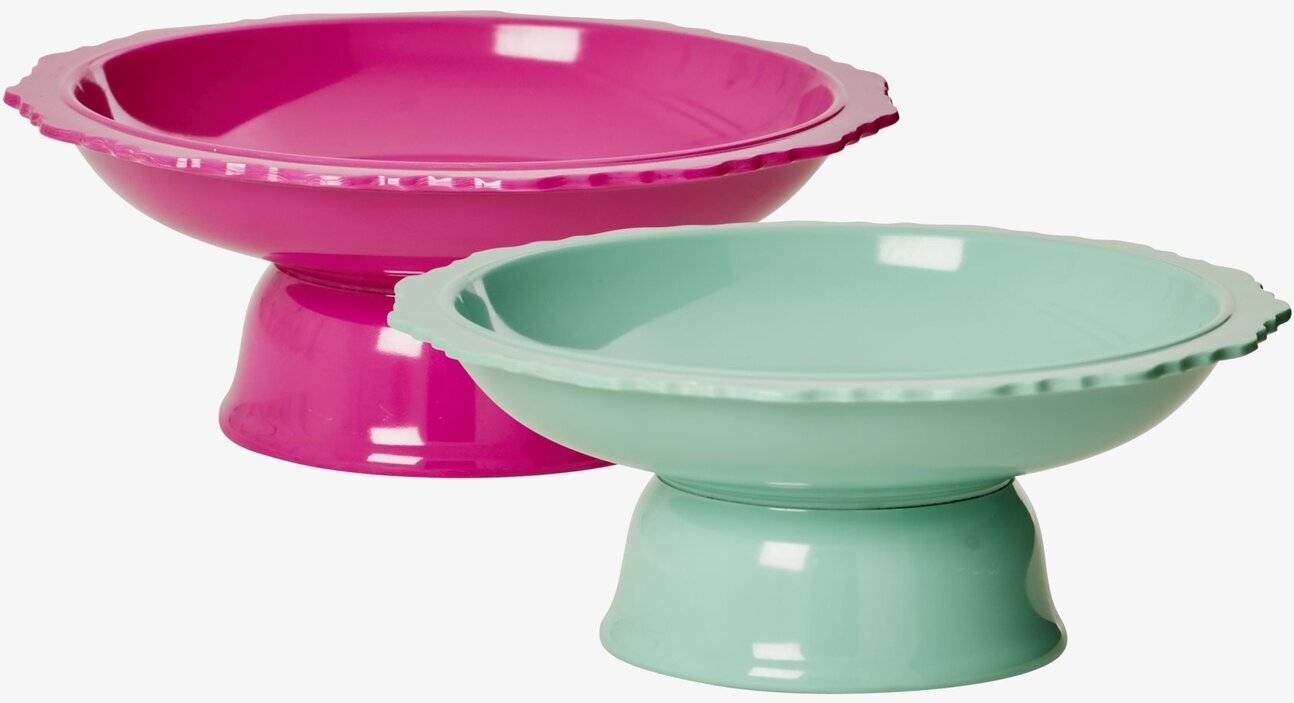 Serveringsfat Cerise från Rice i rosa och mintgrön färg