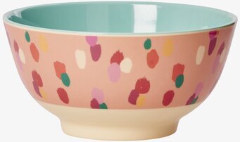 Skål Dapper Dot Print från Rice med färgglada prickar
