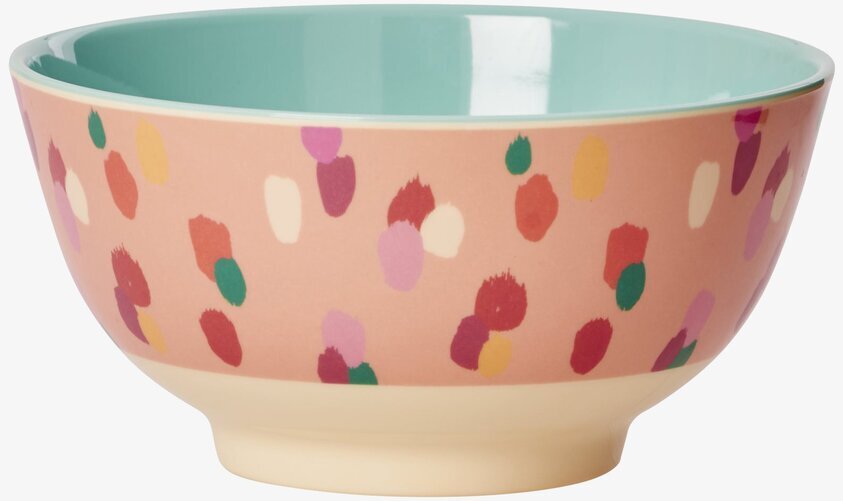 Skål Dapper Dot Print från Rice med färgglada prickar