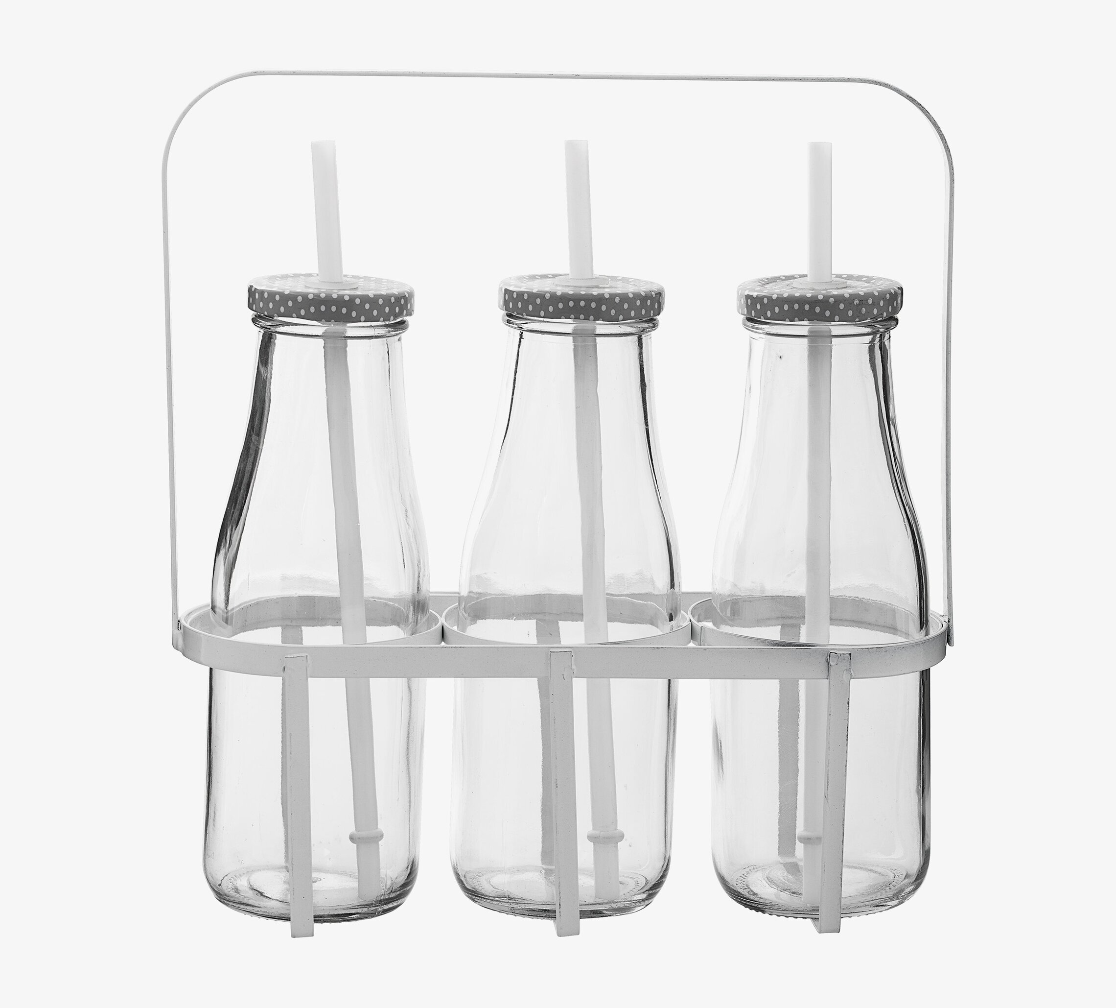 Glasställning Inkl Glas från Bloomingville i vit metall