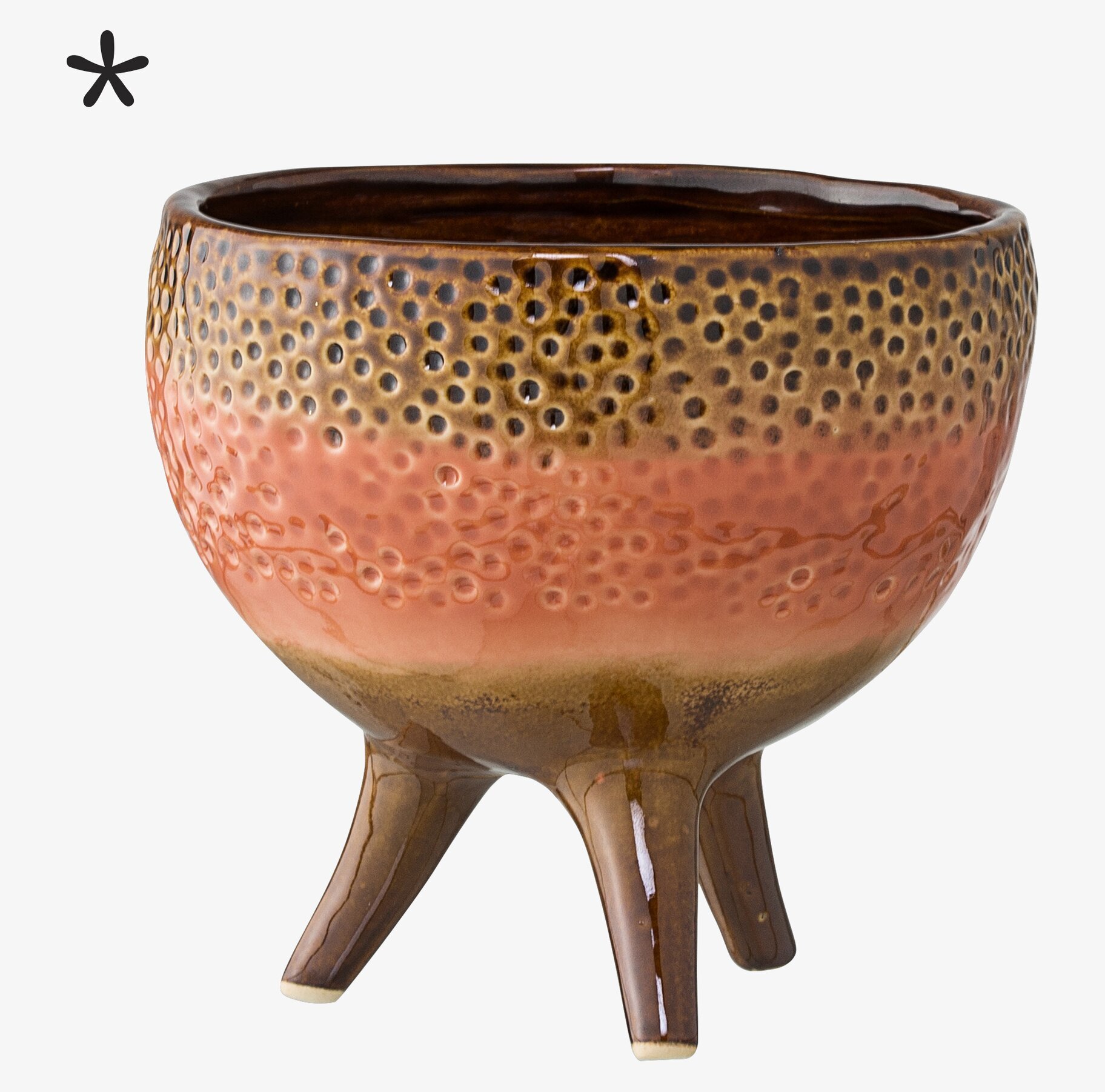 Kruka Ben Orange från Bloomingville på vit bakgrund