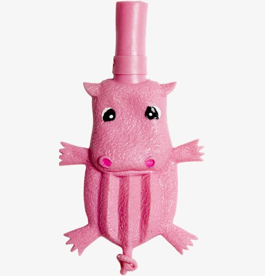 Ballongboll Flodhäst från Rice, rosa och lekfull design