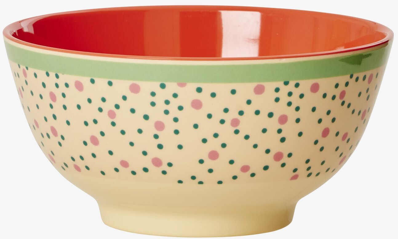 Skål Connecting Dots Print från Rice med färgglatt mönster