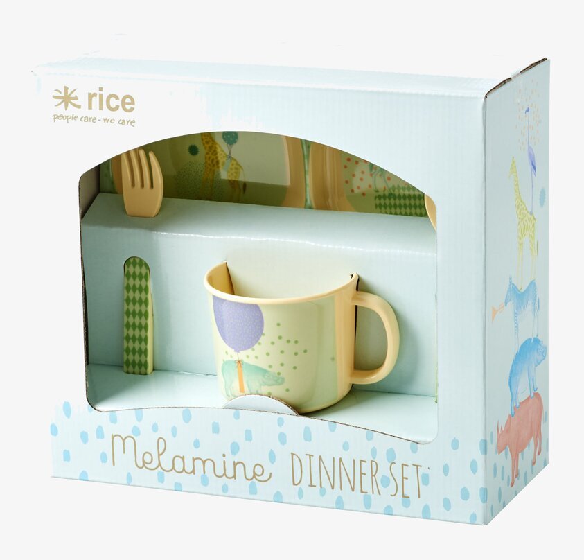 Presentbox Melamin Animal från Rice med lekfullt djurmotiv