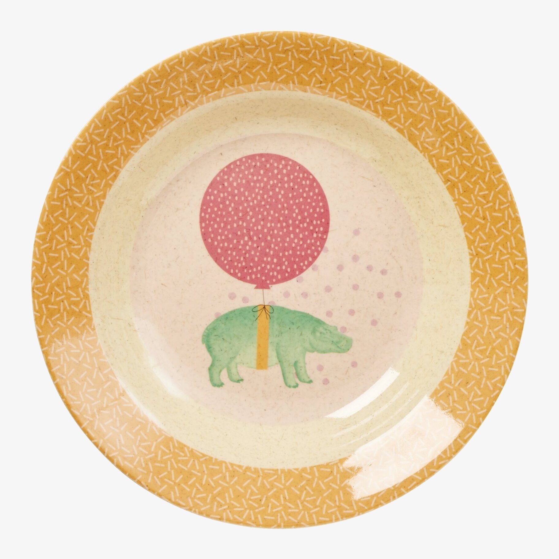 Barnskål Animal Print från Rice med färgglad djurdesign