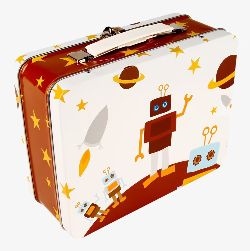 Lunchbox - Robot från Blafre med färgglada robotmotiv
