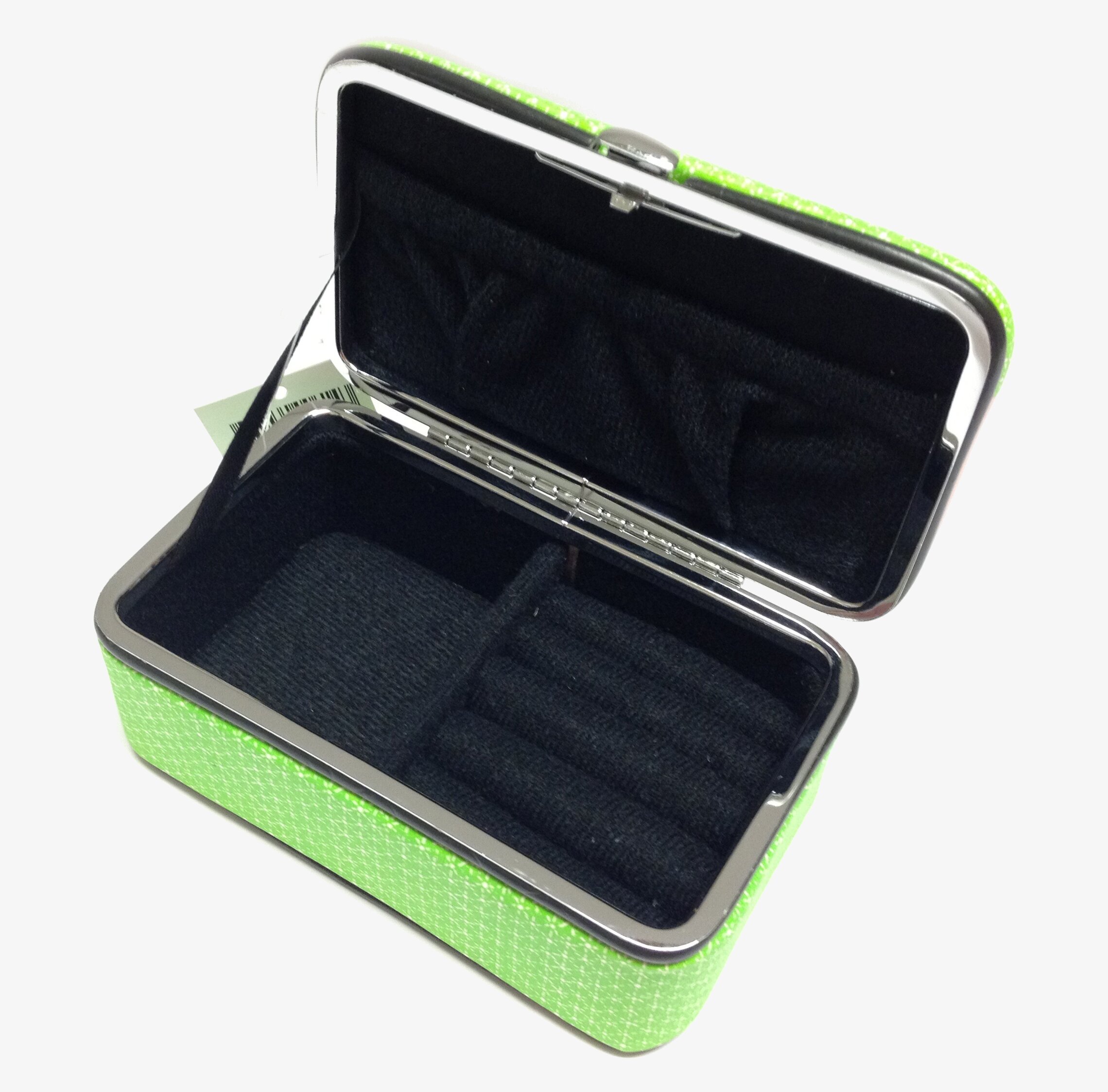 Smyckeskrin Rosa/grön från Derriére la porte med rutmönster