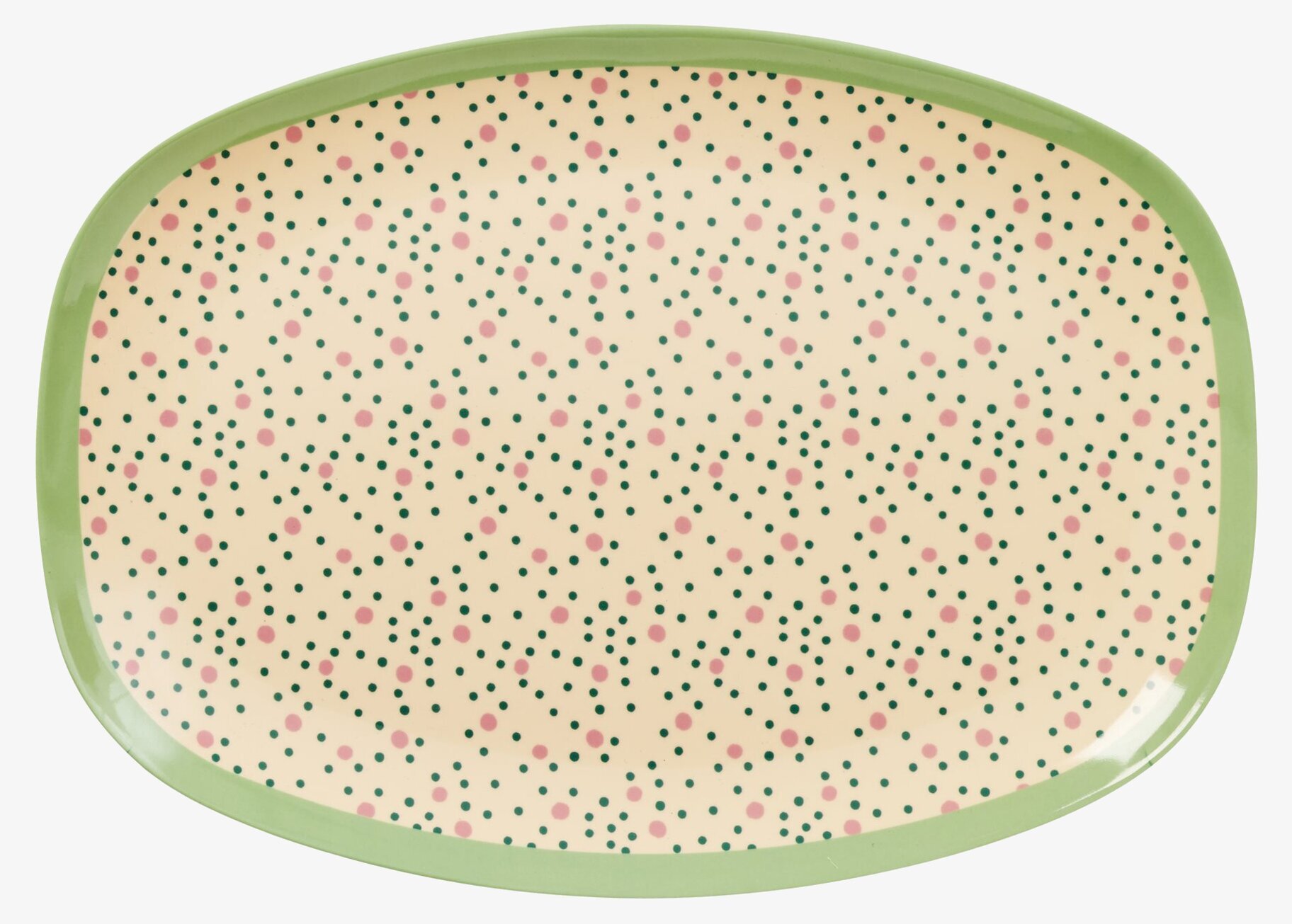 Tallrik Connecting The Dots Print från Rice med prickmönster