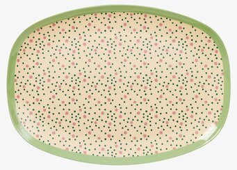 Tallrik Connecting The Dots Print från Rice med prickmönster