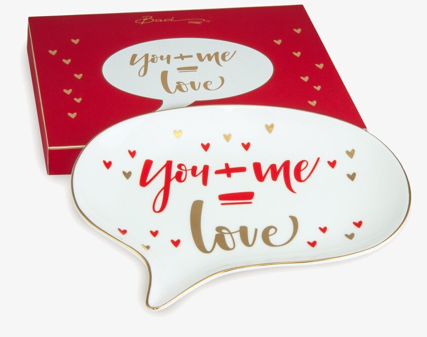 Porslinsfat - You + Me från BOXinBAG med romantisk design