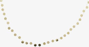 Guldpaljett Girland från Rice som hänger i en elegant båge