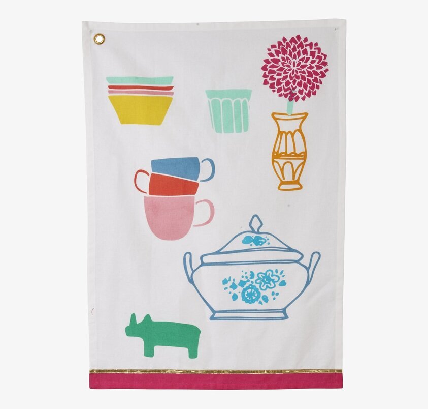 Kökshandduk Kitchen Print från Rice med färgglada motiv