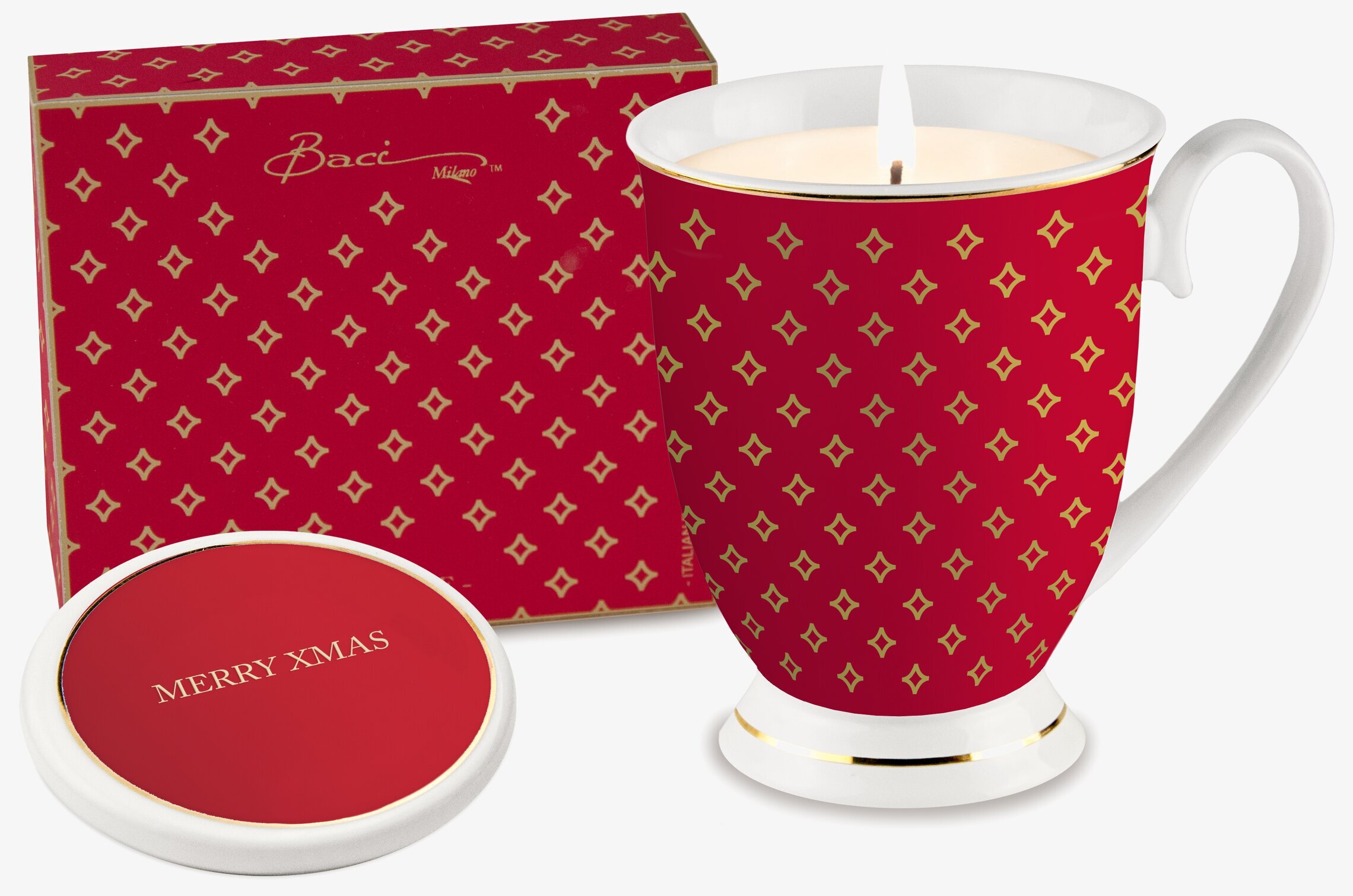 Doftljus - Merry Xmas från BOXinBAG i röd och guld design