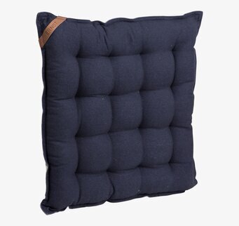 Sittdyna Blå Ernst från Ernst i mörkblått med kviltad yta
