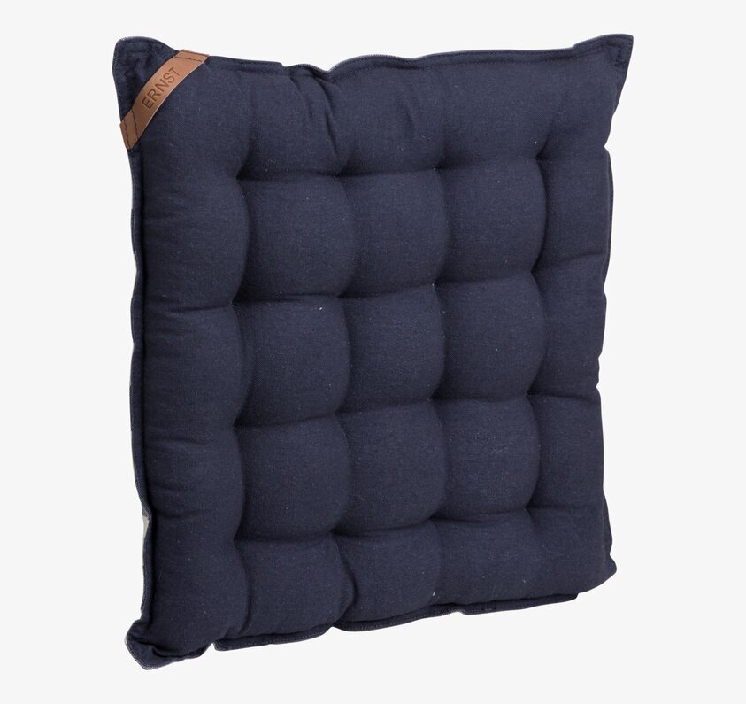 Sittdyna Blå Ernst från Ernst i mörkblått med kviltad yta