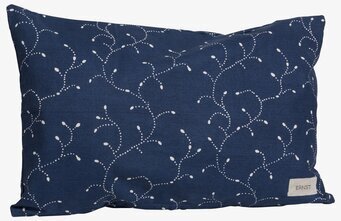 Kudde Blå Ernst från Ernst med blått tyg och vitt mönster