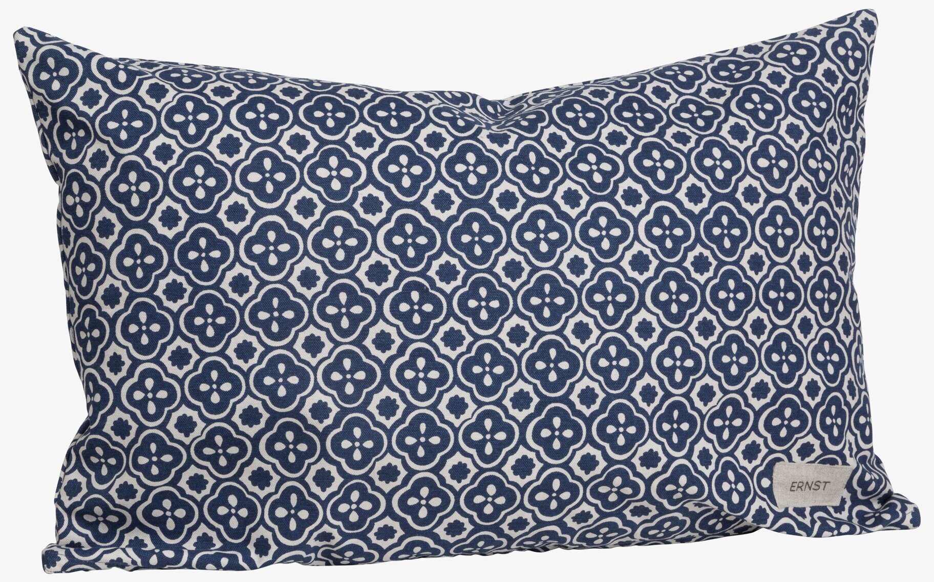 Kudde Blå/Vit Mönstrad Ernst från varumärket Ernst