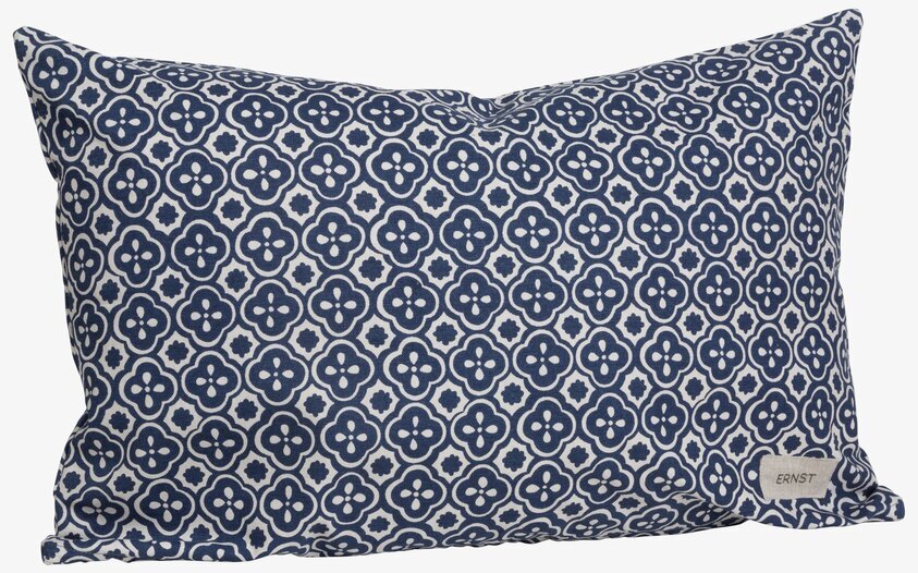 Kudde Blå/Vit Mönstrad Ernst från varumärket Ernst