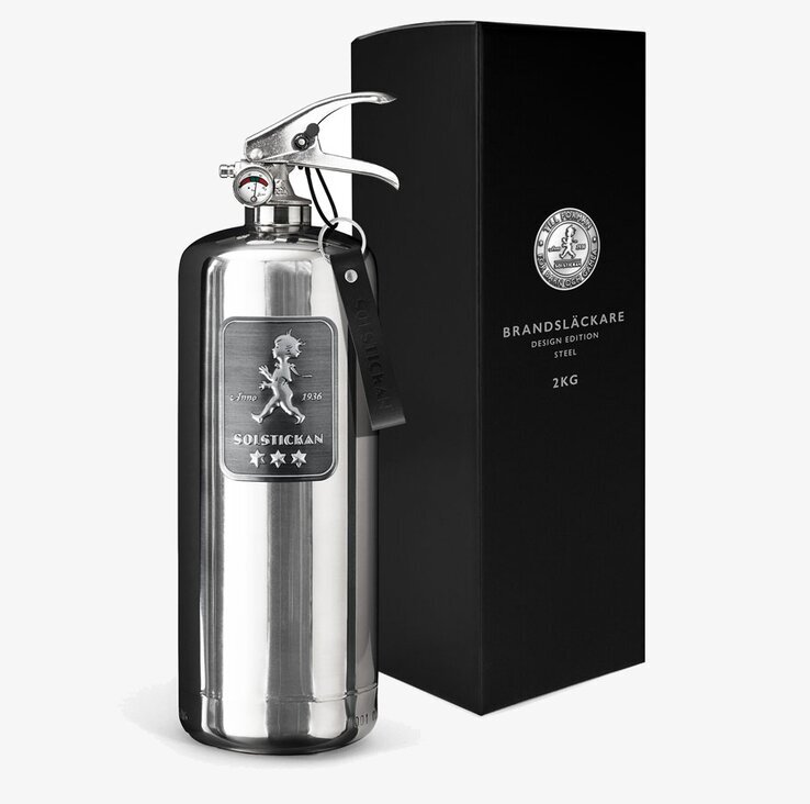 Brandsläckare Design Edition Steel från Solstickan