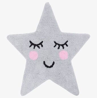 Matta Sweet Dreams Greu från Sass & Belle, stjärnformad och grå