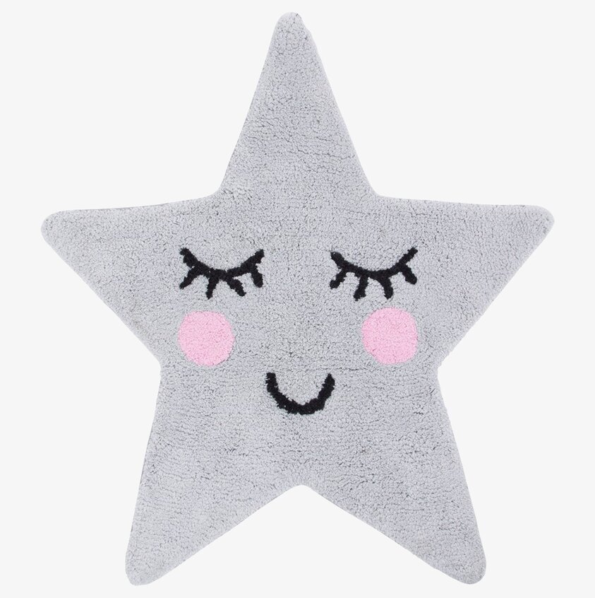 Matta Sweet Dreams Greu från Sass & Belle, stjärnformad och grå