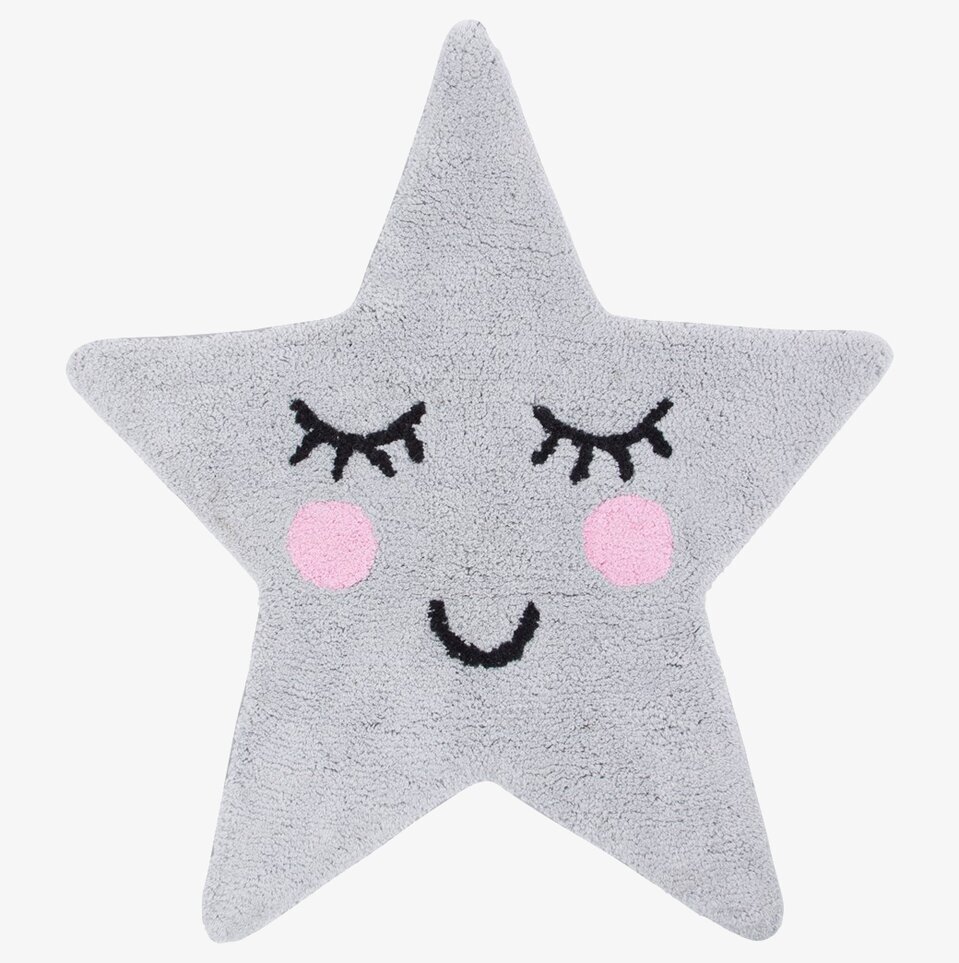 Matta Sweet Dreams Greu från Sass & Belle, stjärnformad och grå