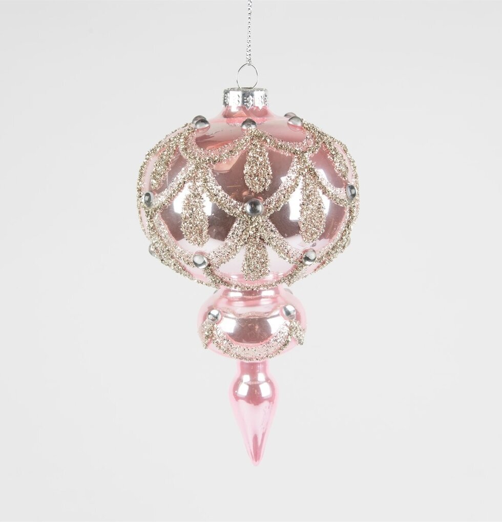 Julgranskula Icicle Bauble från Sass & Belle i rosa glas
