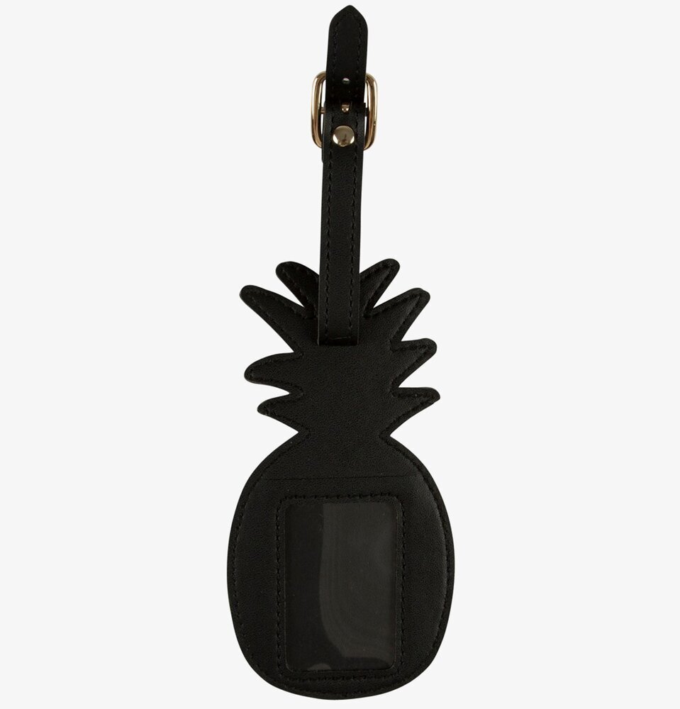 Bagage Tag Gold Pineapple från Sass & Belle, ananasdesign
