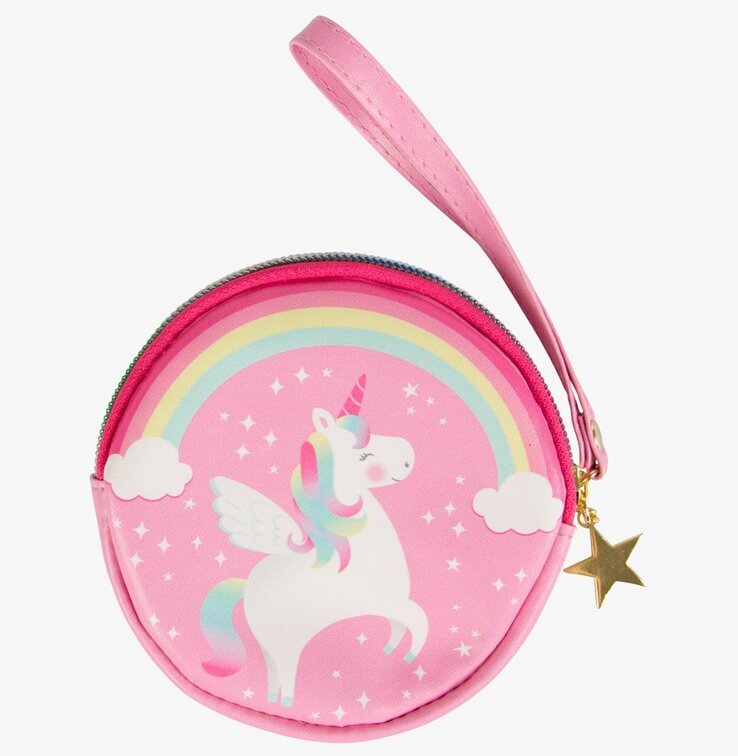 Myntbörs Enhörning från Sass & Belle med färgglad design