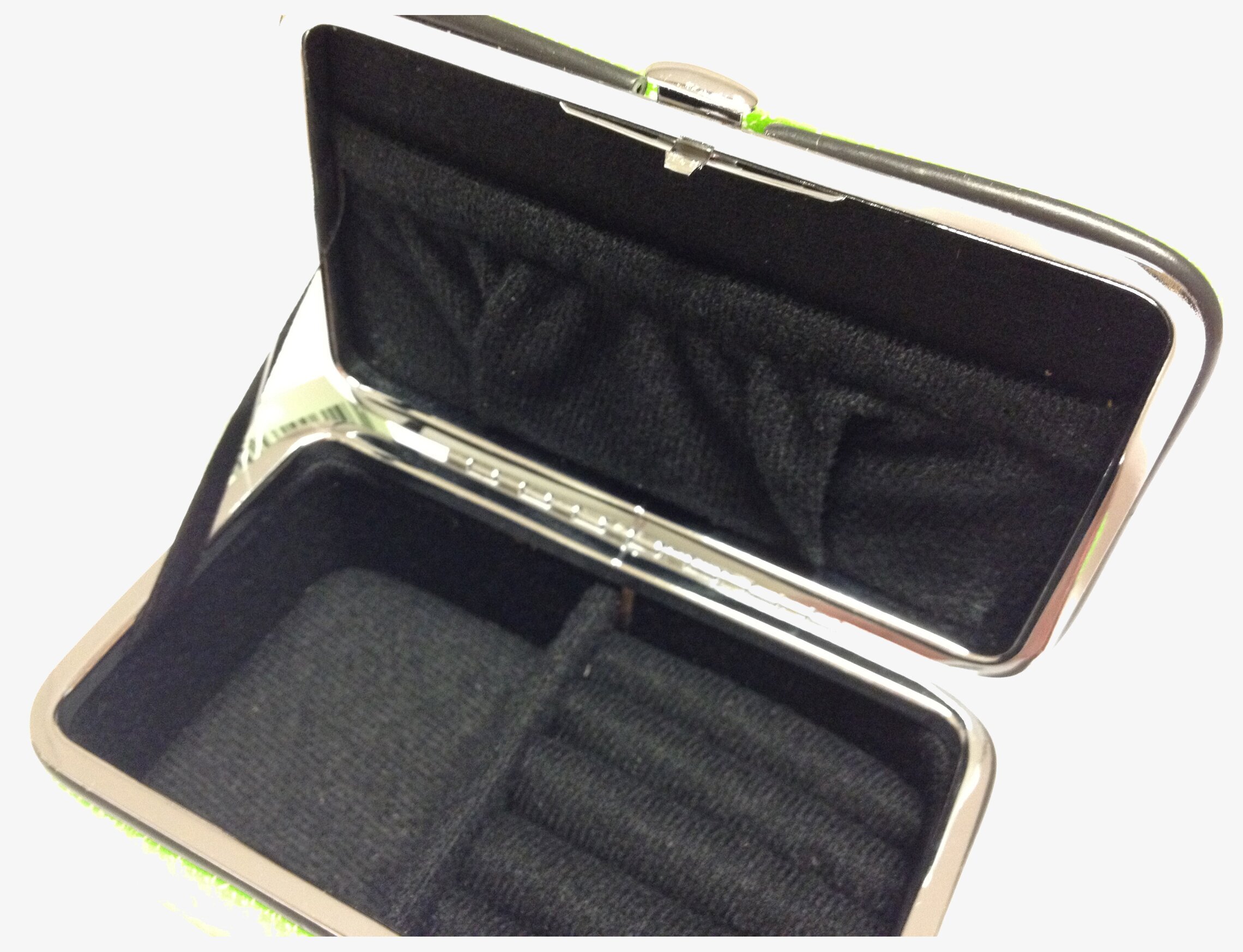 Smyckeskrin Rosa/grön från Derriére la porte i närbild