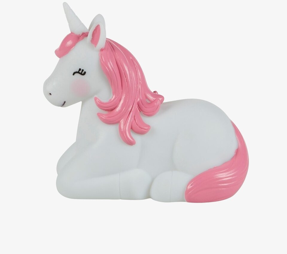 Nattlampa Enhörning från Sass & Belle i vitt och rosa