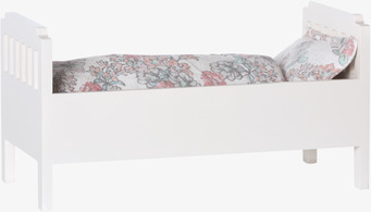 Säng Small Vit från Maileg för dockor, vit trädesign