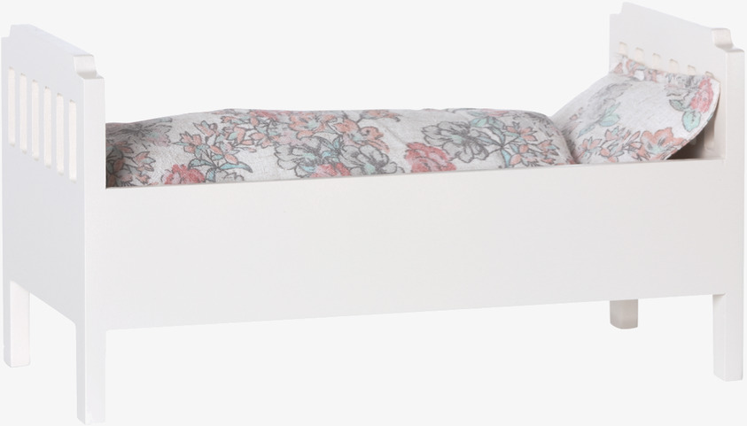 Säng Small Vit från Maileg för dockor, vit trädesign