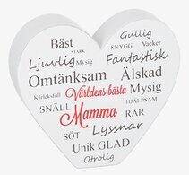Stående Hjärta - Bästa Mamma från Different Design