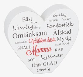 Stående Hjärta - Bästa Mamma från Different Design