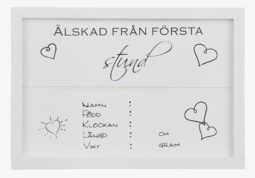 Tavla Älskad Från Första Stund från Different Design