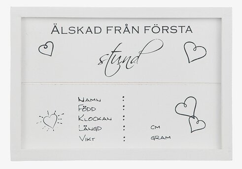 Tavla Älskad Från Första Stund från Different Design